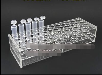 10ml/15ml 48孔有机玻璃 离心管架 亚克力 试管架 4X12 孔径17mm